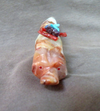 Native Zuni Mexican Onyx Loyal Wolf Fetish Carving  by Daryl Shack - C4176