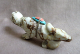 Native Zuni Jasper Mountain Lion Fetish w bundle by Andres Quandelacy C4431
