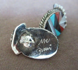 Zuni Awesome Multi-Stone Sterling Post Earrings by MC JE493