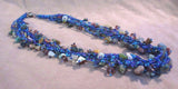 Navajo Flourite & Multi-Color Bead Seven Strand Necklace w/ silver clasp JN0105