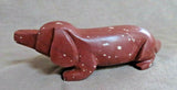 Native Zuni Sacred Pipestone Dachshund Dog by Carver Michael Coble C3898