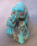 Zuni Amazing Turquoise Owl w/ Owlettes by Master Carver Derrick Kaamasee C0184