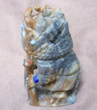 Zuni Museum Grade Picasso Marble Deer Dancer Kachina by Derrick Kaamasee C1653