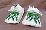 Native American Navajo Hand Made Beaded Children's Moccasins M0169