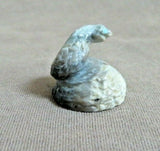 Native Zuni Jasper Mini Colied Rattlesnake Fetish Carving by Scott Garnaat C3917