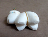 Zuni White Marble Chunky Mountain Goat Fetish Carving by Daryl Shack - C4315