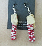 Native Navajo Beaded Corn Offering Dangle Hook Earrings by Shauni Gray JE606