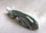 Native Zuni Picasso Marble Lizard Fetish Carving by Cody Cheama  C4484
