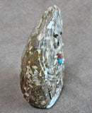 Native Zuni Jasper Maiden Fetish w etchings by Nelson Yatsattie  - C2781