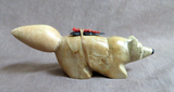 Native Zuni Zuni Rock Wolf fetish Carving by Enrike Leekya C4399