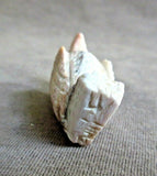 Native Zuni Dolomite Eagle Fetish by young carver Lane Vacit C3345