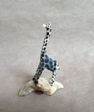 Native Zuni Antler Adorable Mini Giraffe Fetish Carving by Ruben Najera C4620