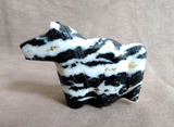 Native Zuni Zebra Stone Horse Fetish by Leland Boone & Daphne Quam C4099