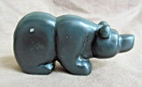 Native Zuni Gorgeous Black Obsidian Bear Fetish by Brian Yatsattie  C3142