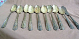 Antique 1944 Harmony House Maytime Silver plate spoons and butter knife lot
