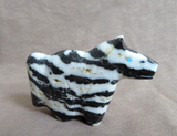 Native Zuni Zebra Stone Horse Fetish by Leland Boone & Daphne Quam C4099