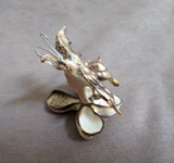 Native Zuni Antler Butterfly Fetish Carving by Ruben Najera C4319