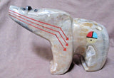 Zuni Museum Quality HUGE Bear W/ Triple Heartline Fetish Rodney Laiwakete C1811