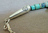 Large Santo Domingo Turquoise & Spiny Oyster Necklace by Marcella Castillo JN415