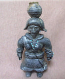 Zuni Museum Quality Picasso Marble Warrior w/ Olla  by Herbert Him Jr. C1681