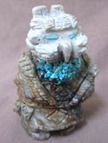 Zuni Museum Quality Picasso Marble Eagle Kachina Fetish by Mike Sanchez - C0447