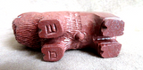 Native Zuni Sacred Pipestone Buffalo Fetish Carving by Jesus Espino  - C4598